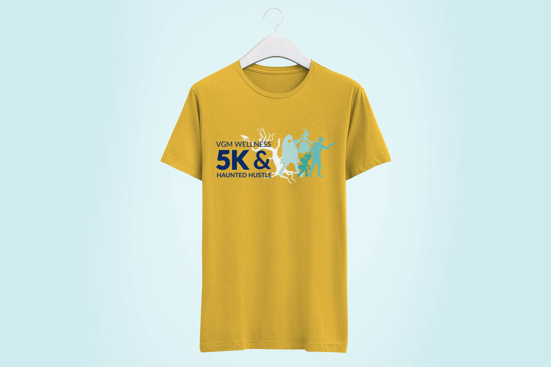 5K Graphic on Yellow T-Shirt