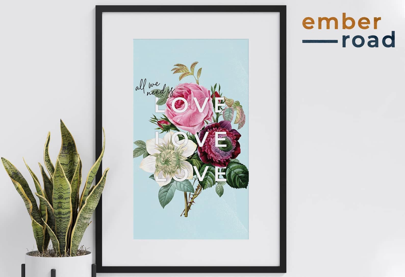'All We Need is Love' Print - See in Etsy